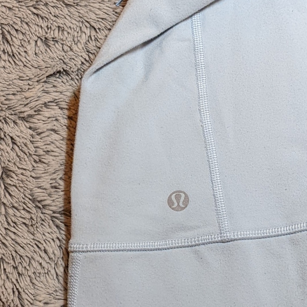 Lululemon Light Baby Blue In Stride Define Full Zip Jacket Pockets Size 2 - Picture 5 of 8